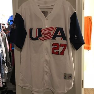 Giancarlo Stanton Team USA WBC Jersey White